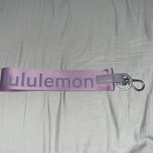 Lululemon keychain in purple